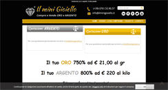 Desktop Screenshot of ilminigioiello.it